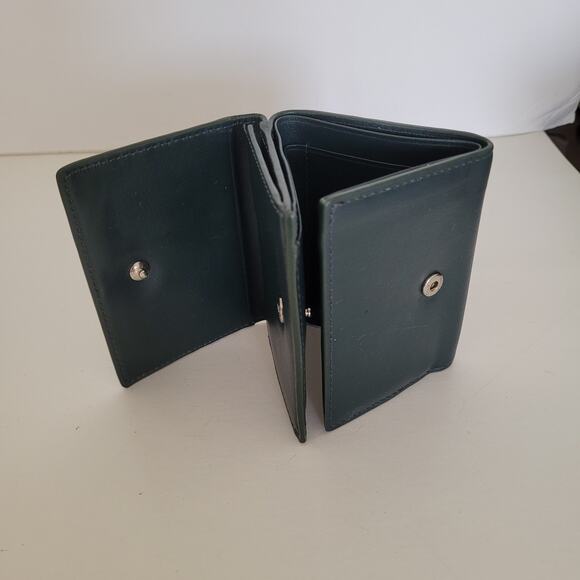 Paul Smith Rabbit Leather Unisex Wallet Card Bill Designer Compact Small Green - Picture 5 of 12